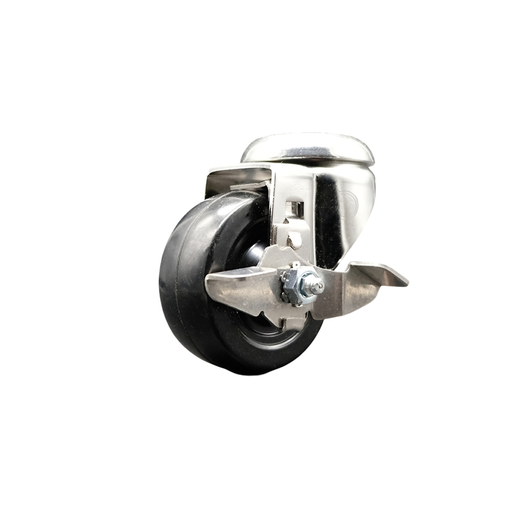 Service Caster, 3in. x 1 1/4in. Stem Caster, Wheel Diameter 3 in, Caster Type Swivel, Package (qty.) 1, Model# SCC-SS316BH20S314-SRS-TLB